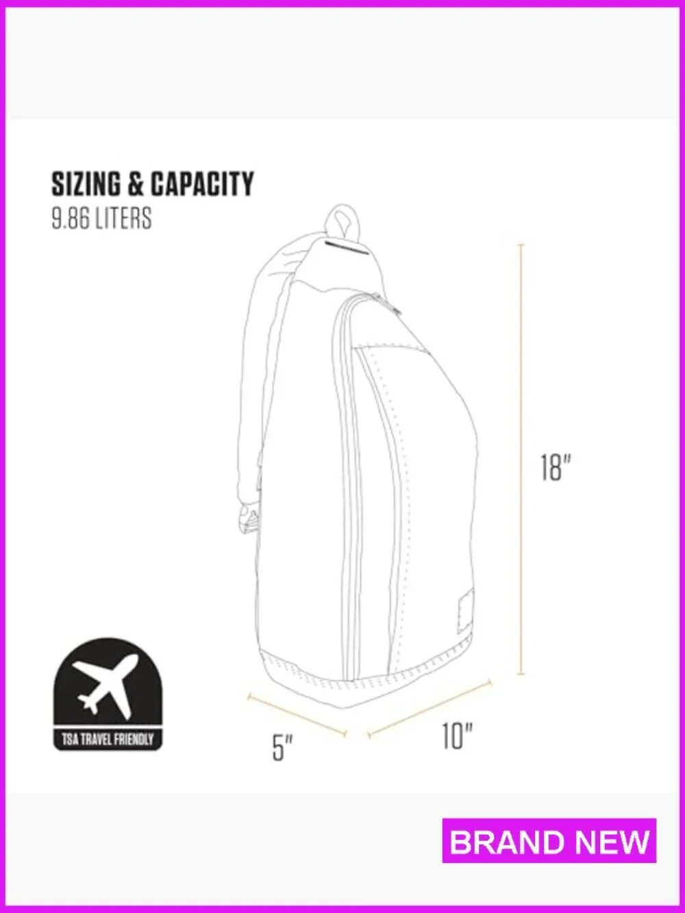 Heavy Duty Crossbody Sling Backpack with Tablet Sleeve Water Resistant